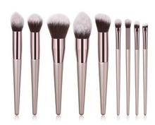 Load image into Gallery viewer, Champagne gold makeup brush foundation brush beauty makeup kit
