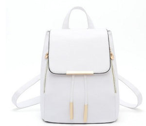 Backpack High Quality  Leather  School Bag
