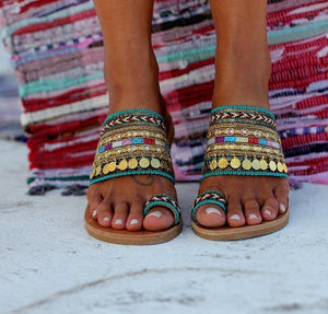 Stil metall dekorative sandalen