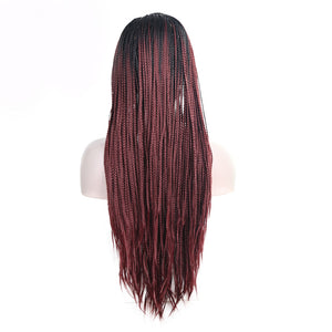 Bordeaux African three strands of dirty braids 18 to 26 inches