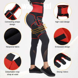 AkinaA Slim™ abdominal belt, sweat belt 3 in 1, fitness belt for fat burning adjustable, butt lifter, abdominal belt women