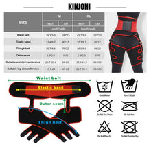 Load image into Gallery viewer, AkinaA Slim™ abdominal belt, sweat belt 3 in 1, fitness belt for fat burning adjustable, butt lifter, abdominal belt women